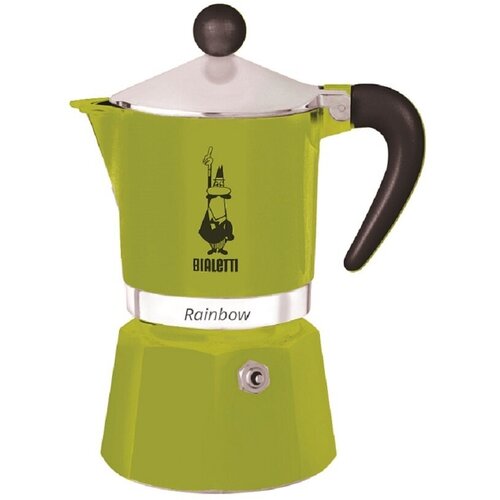 Гейзерная кофеварка Bialetti Rainbow, 270 мл0.27 л, зеленый фото, описание