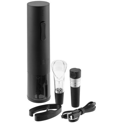 Штопор электрический HUOHOU Electric Wine Bottle Opener Basic HU0047, 4 в 1, черный фото, описание