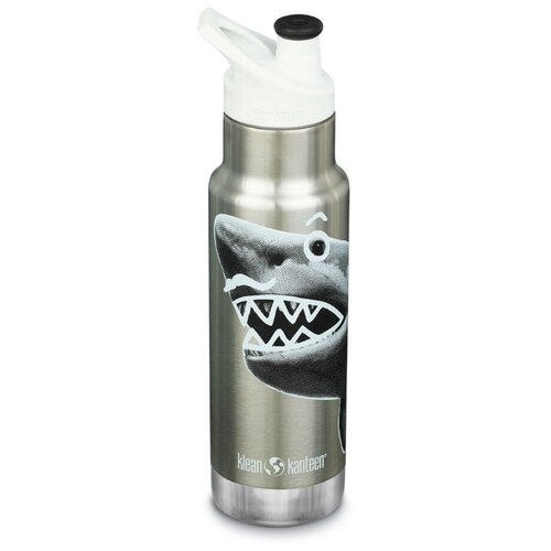 Детская термобутылка Klean Kanteen Insulated Kid Classic Narrow 12oz (355мл) Mr. Shark 1008786 фото, описание