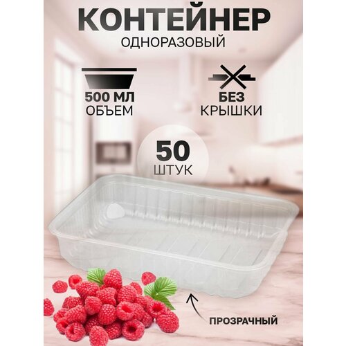 Контейнер ПП 500 мл 50 штук серия 179 (без крышки) фото, описание