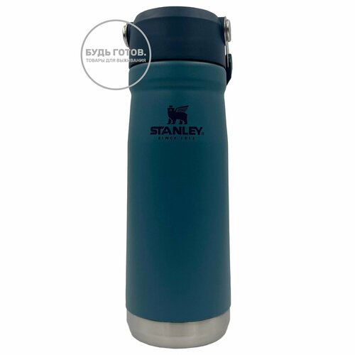 Термобутылка-термос STANLEY THE ICEFLOW™ FLIP STRAW WATER BOTTLE, 650 ml, 10-09992-073, цвет Lagoon фото, описание