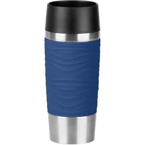 Термокружка EMSA Travel Mug Waves, 0.36 л, синий фото, описание